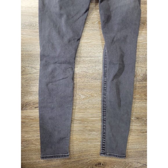 True Religion Women's 26 Stretch Charcoal Curvy Skinny Jeans Factory Distressed - Picture 5 of 9